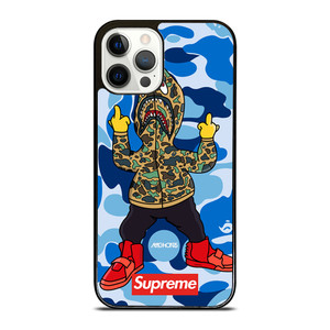 BATHING APE SUPREME SHARK CAMO iPhone 12 Pro Case Cover BATHING APE SUPREME SHARK CAMO iPhone 12 Pro Case Cover