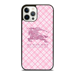 BURBERRY LOGO PINK PATTERN iPhone 12 Pro Case Cover BURBERRY LOGO PINK PATTERN iPhone 12 Pro Case Cover
