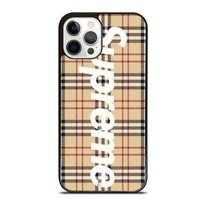BURBERRY X SUPREME 2 iPhone 12 Pro Case Cover
