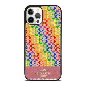 COACH NEW YORK ICON PINK LOGO iPhone 12 Pro Case Cover COACH NEW YORK ICON PINK LOGO iPhone 12 Pro Case Cover