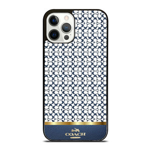 COACH NEW YORK LOGO BLUE ICON iPhone 12 Pro Case Cover COACH NEW YORK LOGO BLUE ICON iPhone 12 Pro Case Cover