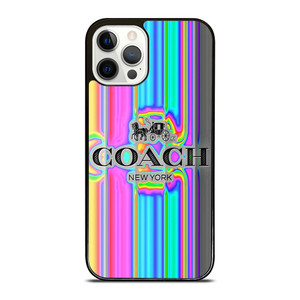 COACH NEW YORK LOGO COLORFUL iPhone 12 Pro Case Cover COACH NEW YORK LOGO COLORFUL iPhone 12 Pro Case Cover