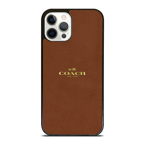COACH NEW YORK LOGO ICON BROWN iPhone 12 Pro Case Cover COACH NEW YORK LOGO ICON BROWN iPhone 12 Pro Case Cover