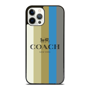 COACH NEW YORK STRIPE ICON iPhone 12 Pro Case Cover COACH NEW YORK STRIPE ICON iPhone 12 Pro Case Cover