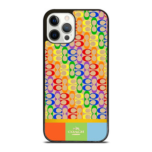 COACH NEWYORK COLORFUL ICON PATTERN iPhone 12 Pro Case Cover COACH NEWYORK COLORFUL ICON PATTERN iPhone 12 Pro Case Cover