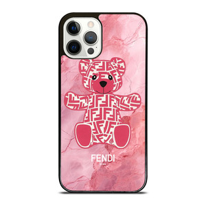 FENDI ROMA LOGO PINK BEAR iPhone 12 Pro Case Cover FENDI ROMA LOGO PINK BEAR iPhone 12 Pro Case Cover