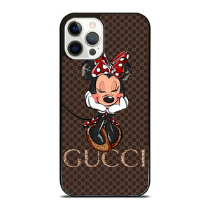 GUCCI LOGO BROWN MINNIE MOUSE DISNEY iPhone 12 Pro Case Cover GUCCI LOGO BROWN MINNIE MOUSE DISNEY iPhone 12 Pro Case Cover