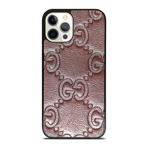 GUCCI LOGO LEATHER ICON iPhone 12 Pro Case Cover GUCCI LOGO LEATHER ICON iPhone 12 Pro Case Cover