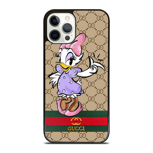 GUCCI LOGO PATTERN DAISY DUCK DISNEY iPhone 12 Pro Case Cover GUCCI LOGO PATTERN DAISY DUCK DISNEY iPhone 12 Pro Case Cover