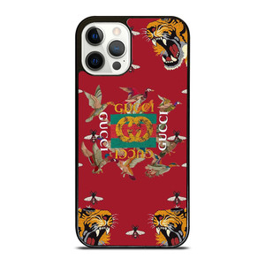 GUCCI LOGO TIGER BEE ICON iPhone 12 Pro Case Cover GUCCI LOGO TIGER BEE ICON iPhone 12 Pro Case Cover