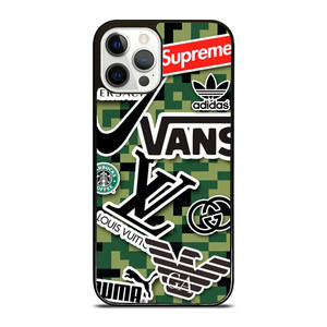 GUCCI LV NIKE VERSACE SUPREME ADIDAS LOGO iPhone 12 Pro Case Cover GUCCI LV NIKE VERSACE SUPREME ADIDAS LOGO iPhone 12 Pro Case Cover