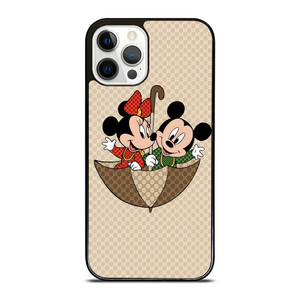 GUCCI MICKEY MINNIE MOUSE UMBRELLA iPhone 12 Pro Case Cover GUCCI MICKEY MINNIE MOUSE UMBRELLA iPhone 12 Pro Case Cover