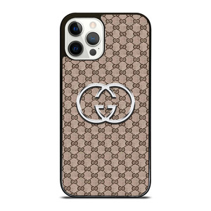 GUCCI PATTERN EMBLEM iPhone 12 Pro Case Cover
