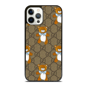 GUCCI TEDDY BEAR PATTERN iPhone 12 Pro Case Cover GUCCI TEDDY BEAR PATTERN iPhone 12 Pro Case Cover