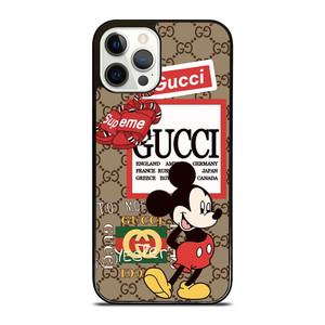 GUCCI X SUPREME X DISNEY MICKEY MOUSE ICON iPhone 12 Pro Case Cover GUCCI X SUPREME X DISNEY MICKEY MOUSE ICON iPhone 12 Pro Case Cover