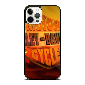 HARLEY DAVIDSON ORANGE LOGO iPhone 12 Pro Case Cover HARLEY DAVIDSON ORANGE LOGO iPhone 12 Pro Case Cover