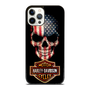HARLEY DAVIDSON SKULL FLAG iPhone 12 Pro Case Cover HARLEY DAVIDSON SKULL FLAG iPhone 12 Pro Case Cover