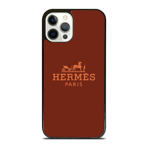 HERMES PARIS LOGO BROWN iPhone 12 Pro Case Cover HERMES PARIS LOGO BROWN iPhone 12 Pro Case Cover
