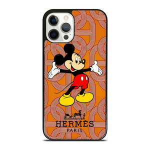 HERMES PARIS PATTERN MICKEY MOUSE DISNEY iPhone 12 Pro Case Cover HERMES PARIS PATTERN MICKEY MOUSE DISNEY iPhone 12 Pro Case Cover