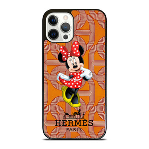 HERMES PARIS PATTERN MINNIE MOUSE DISNEY iPhone 12 Pro Case Cover HERMES PARIS PATTERN MINNIE MOUSE DISNEY iPhone 12 Pro Case Cover