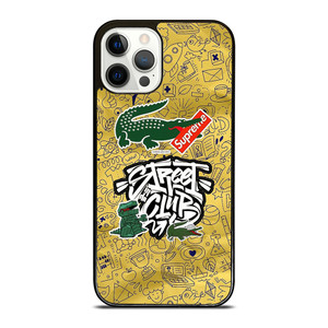 LACOSTE SUPREME LOGO STREET CLUB iPhone 12 Pro Case Cover LACOSTE SUPREME LOGO STREET CLUB iPhone 12 Pro Case Cover