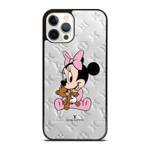 LOUIS VUITTON LV LOGO BABY MINNIE MOUSE DISNEY iPhone 12 Pro Case Cover LOUIS VUITTON LV LOGO BABY MINNIE MOUSE DISNEY iPhone 12 Pro Case Cover