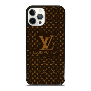 LOUIS VUITTON LV LOGO BROWN iPhone 12 Pro Case Cover LOUIS VUITTON LV LOGO BROWN iPhone 12 Pro Case Cover
