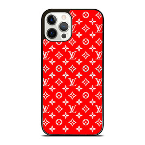 LOUIS VUITTON LV LOGO RED PATTERN iPhone 12 Pro Case Cover LOUIS VUITTON LV LOGO RED PATTERN iPhone 12 Pro Case Cover