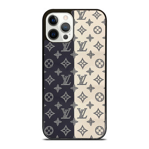 LOUIS VUITTON PATTERN BLACK AND WHITE iPhone 12 Pro Case Cover LOUIS VUITTON PATTERN BLACK AND WHITE iPhone 12 Pro Case Cover