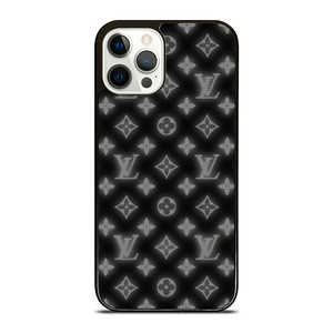 LOUISE VUITTON LOGO PATTERN BLACK WHITE iPhone 12 Pro Case Cover LOUISE VUITTON LOGO PATTERN BLACK WHITE iPhone 12 Pro Case Cover