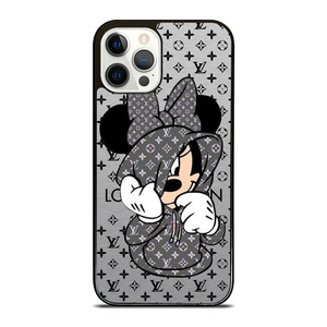 MINNIE MOUSE DISNEY FEAT LOUIS VUITTON LV GRAY iPhone 12 Pro Case Cover MINNIE MOUSE DISNEY FEAT LOUIS VUITTON LV GRAY iPhone 12 Pro Case Cover