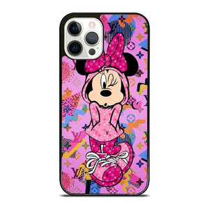 MINNIE MOUSE DISNEY FEAT LOUIS VUITTON LV PINK iPhone 12 Pro Case Cover MINNIE MOUSE DISNEY FEAT LOUIS VUITTON LV PINK iPhone 12 Pro Case Cover