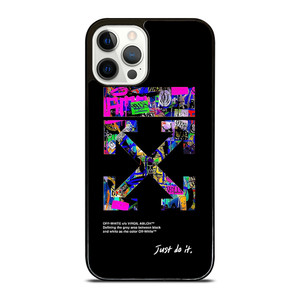 OFF WHITE LOGO JUST DO IT NIKE iPhone 12 Pro Case Cover OFF WHITE LOGO JUST DO IT NIKE iPhone 12 Pro Case Cover