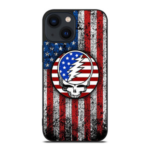 GRATEFUL DEAD USA FLAG iPhone 14 Plus Case Cover GRATEFUL DEAD USA FLAG iPhone 14 Plus Case Cover