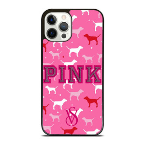 PINK DOG VICTORIA'S SECRET iPhone 12 Pro Case Cover