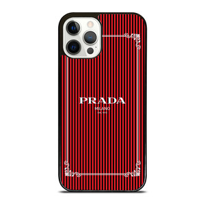 PRADA LOGO RED STRIPE iPhone 12 Pro Case Cover PRADA LOGO RED STRIPE iPhone 12 Pro Case Cover