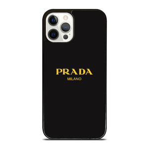 PRADA MILANO GOLD LETTER iPhone 12 Pro Case Cover PRADA MILANO GOLD LETTER iPhone 12 Pro Case Cover