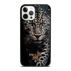 PRADA MILANO LOGO LEOPARD iPhone 12 Pro Case Cover PRADA MILANO LOGO LEOPARD iPhone 12 Pro Case Cover