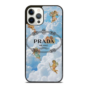 PRADA MILANO LOGO THE ANGELS iPhone 12 Pro Case Cover PRADA MILANO LOGO THE ANGELS iPhone 12 Pro Case Cover