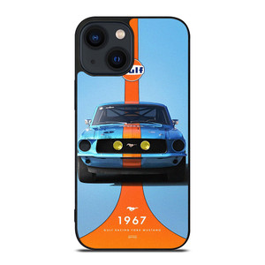 GULF RACING FORD MUSTANG 1967 iPhone 14 Plus Case Cover GULF RACING FORD MUSTANG 1967 iPhone 14 Plus Case Cover