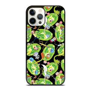 RICK AND MORTY PATTERN ALL iPhone 12 Pro Case Cover RICK AND MORTY PATTERN ALL iPhone 12 Pro Case Cover