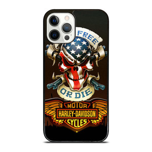 SKULL AND WINGS HARLEY DAVIDSON iPhone 12 Pro Case Cover