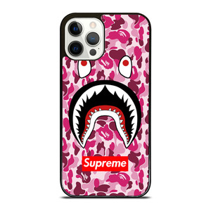 SUPREME BAPE CAMO SHARK iPhone 12 Pro Case Cover SUPREME BAPE CAMO SHARK iPhone 12 Pro Case Cover