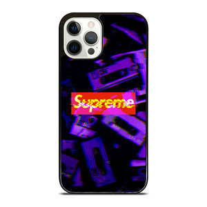 SUPREME PURPLE CASSETTE GLITCH iPhone 12 Pro Case Cover SUPREME PURPLE CASSETTE GLITCH iPhone 12 Pro Case Cover