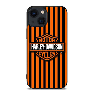 HARLEY DAVIDSON MOTOR CYCLES ORANGE STRIPE  iPhone 14 Plus Case Cover HARLEY DAVIDSON MOTOR CYCLES ORANGE STRIPE  iPhone 14 Plus Case Cover