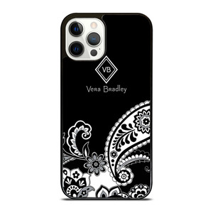 VERA BRADLEY BLACK AND WHITE iPhone 12 Pro Case Cover VERA BRADLEY BLACK AND WHITE iPhone 12 Pro Case Cover