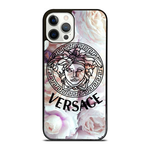 VERSACE LOGO ICON WHITE ROSE iPhone 12 Pro Case Cover VERSACE LOGO ICON WHITE ROSE iPhone 12 Pro Case Cover