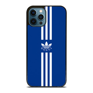 ADIDAS X GUCCI RETRO BLUE iPhone 12 Pro Max Case Cover ADIDAS X GUCCI RETRO BLUE iPhone 12 Pro Max Case Cover