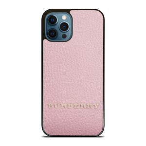 BURBERRY LOGO ON PINK LEATHER iPhone 12 Pro Max Case Cover BURBERRY LOGO ON PINK LEATHER iPhone 12 Pro Max Case Cover