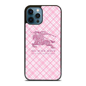 BURBERRY LOGO PINK PATTERN iPhone 12 Pro Max Case Cover